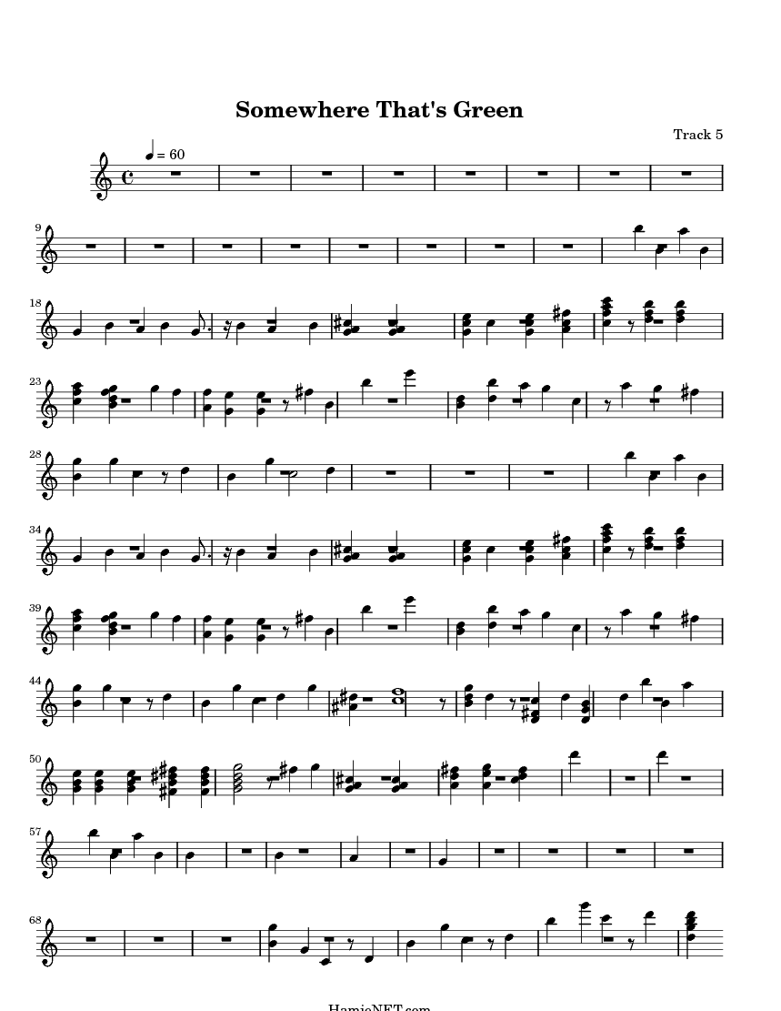 somewhere thats green sheet music somewhere thats green score somewhere thats green sheet music