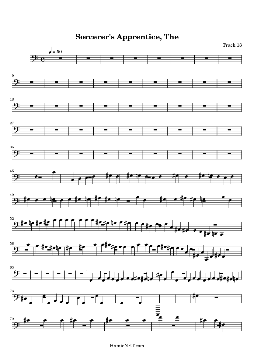 The Sorcerer's Apprentice Sheet Music The Sorcerer's Apprentice Score