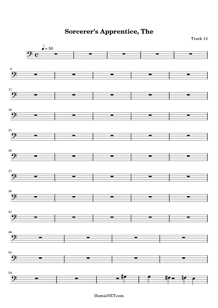 The Sorcerer's Apprentice Sheet Music The Sorcerer's Apprentice Score