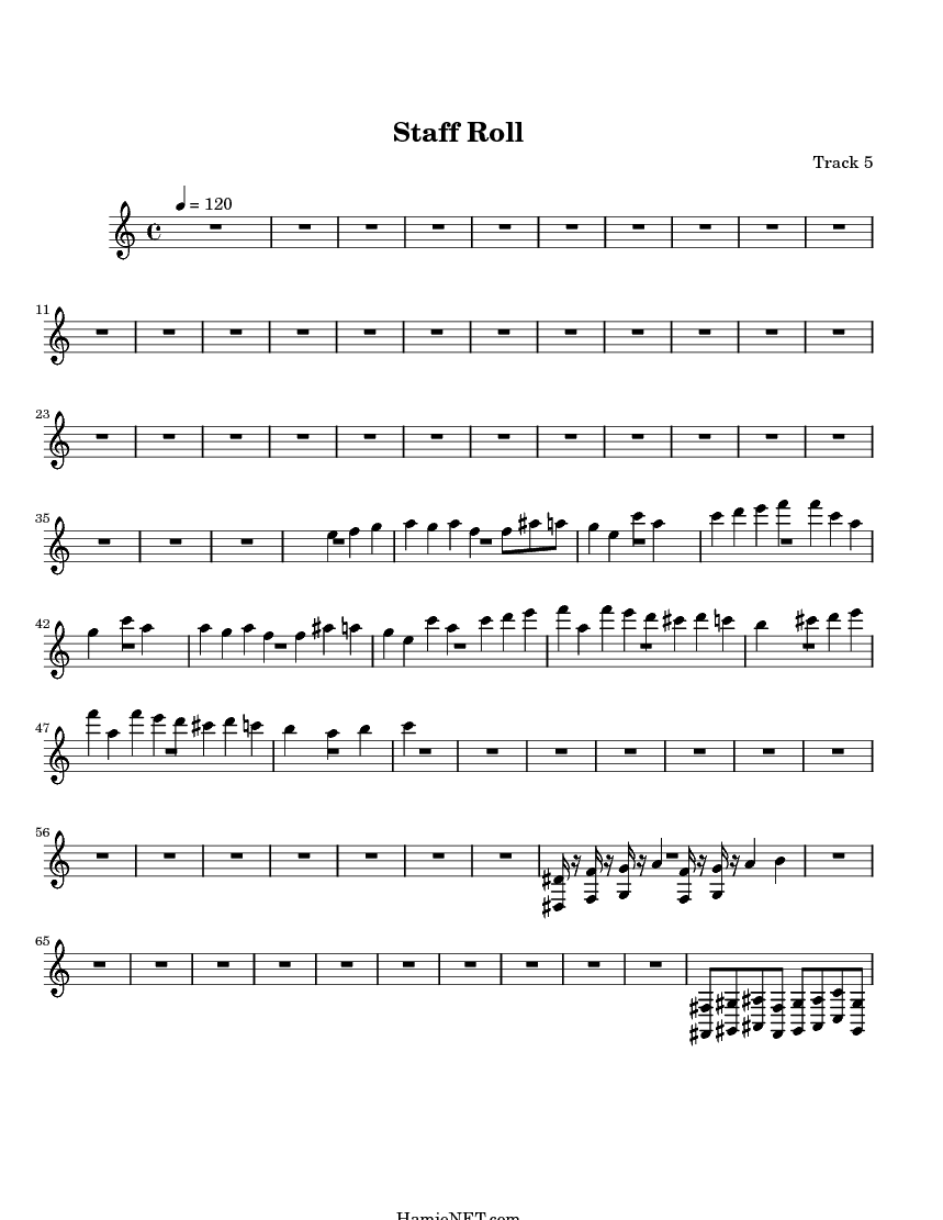 staff music sheet