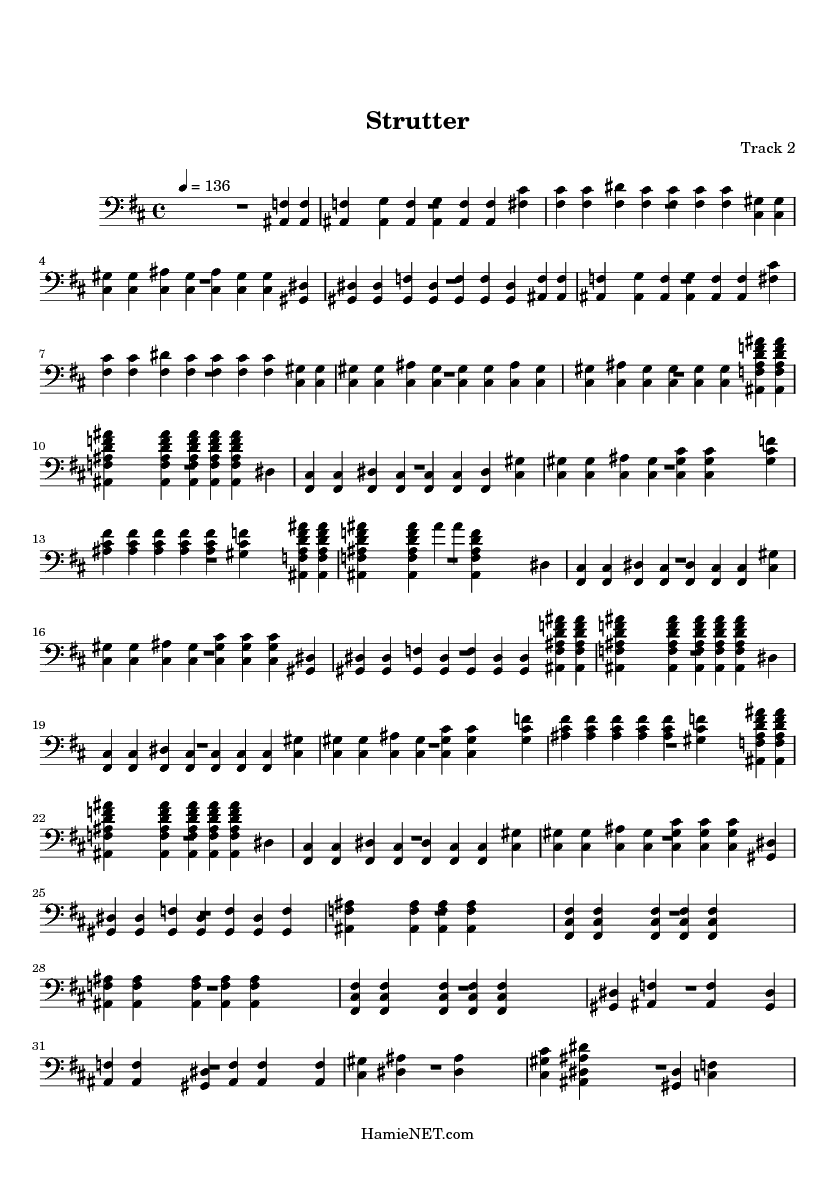Strutter Sheet Music Strutter Score •