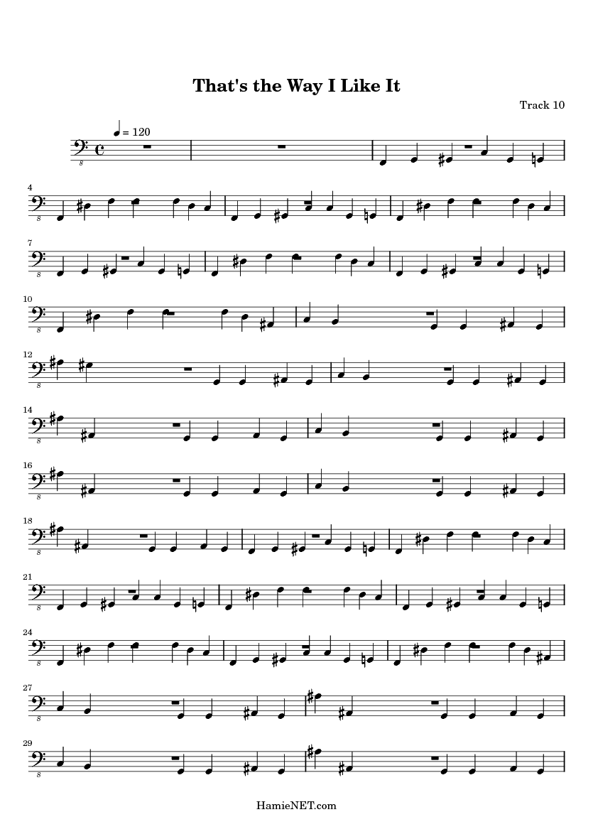 That's The Way (I Like It) Sheet Music