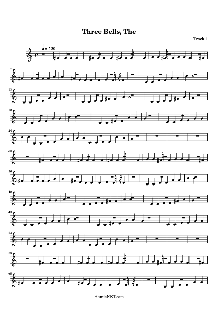 The Three Bells Sheet Music The Three Bells Score •