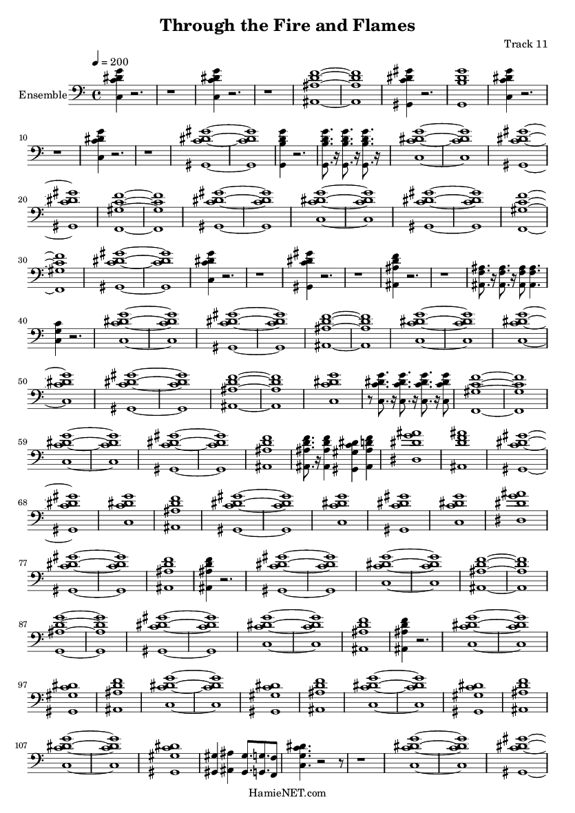 forhåndsvisning korruption uberørt Through the Fire and Flames Sheet Music - Through the Fire and Flames Score  • HamieNET.com