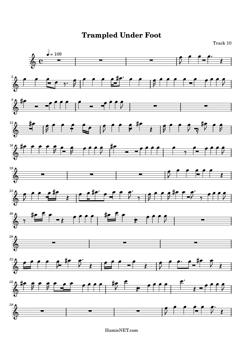 Trampled Under Foot Sheet Music Trampled Under Foot Score Hamienet Com