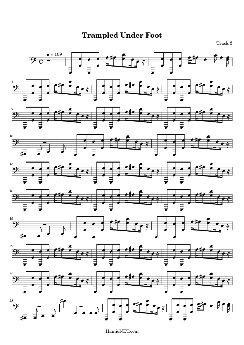 Trampled Under Foot Sheet Music Trampled Under Foot Score Hamienet Com