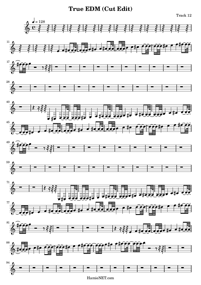 true edm cut edit sheet music true edm cut edit score edit sheet music