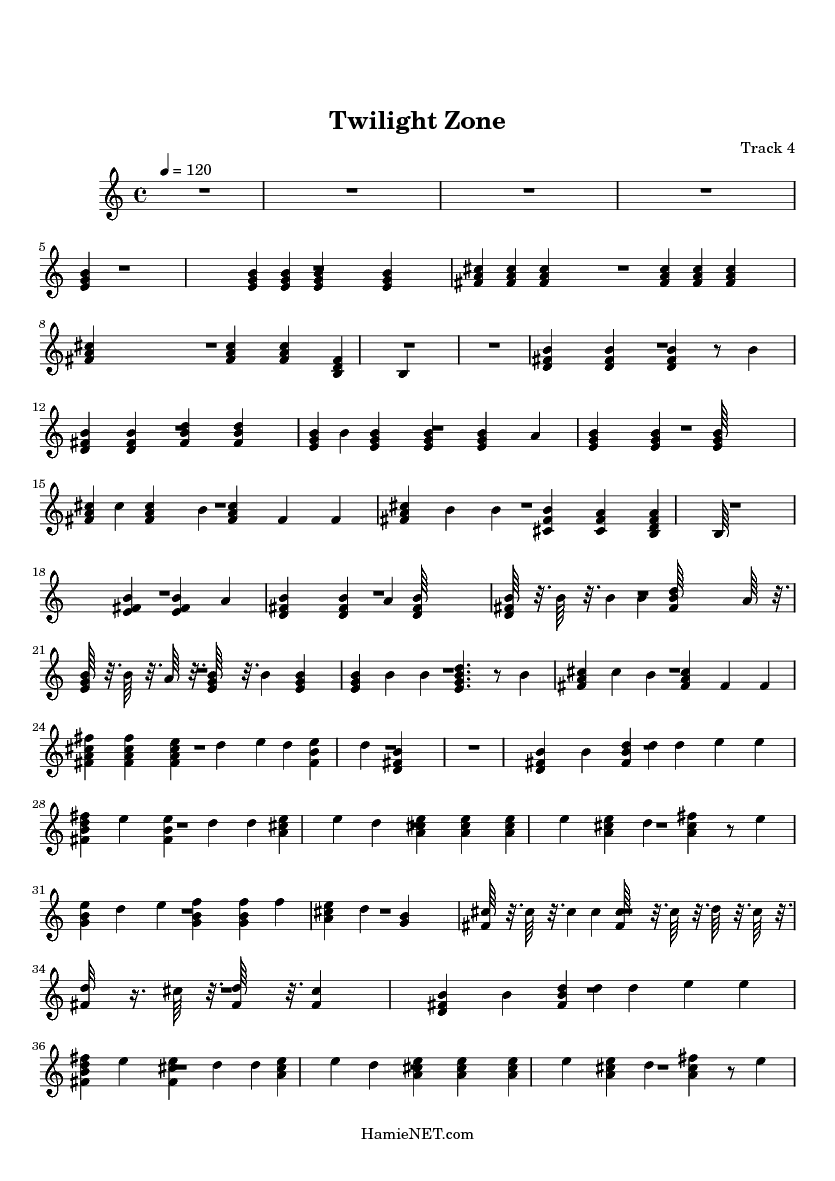 twilight zone sheet music twilight zone score hamienet com twilight zone piano sheet music