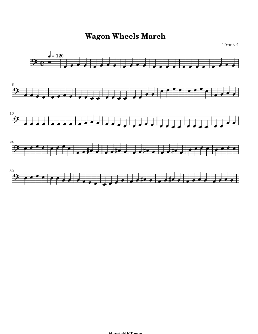 wagon wheels march sheet music wagon wheels march score hamienet com wagon wheel sheet music