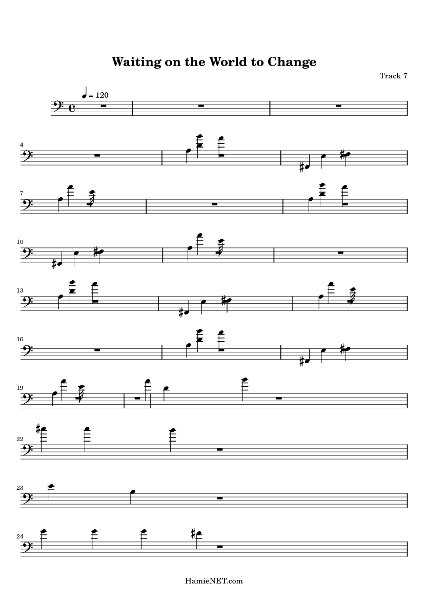 waiting on the world to change sheet music waiting on the world to waiting on the world to change sheet music