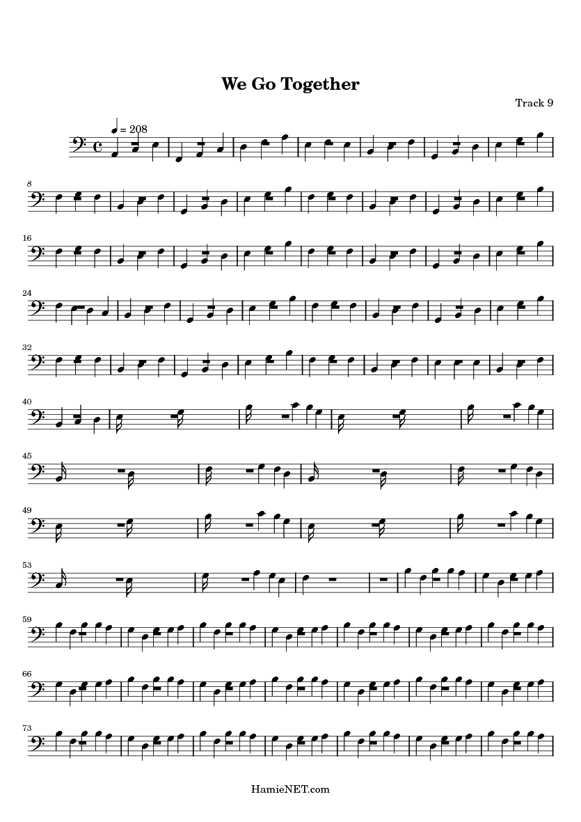we go together sheet music we go together score hamienet com we go together sheet music