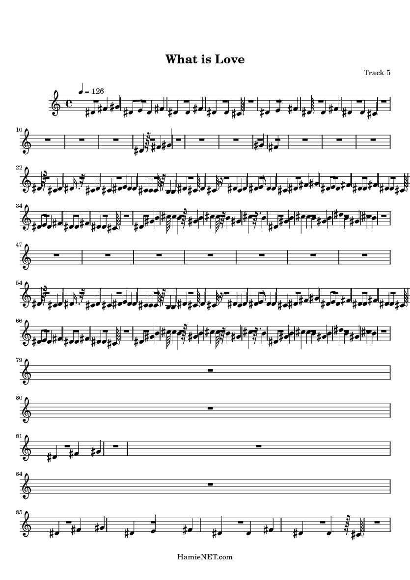 What is Love Sheet Music What is Love Score •