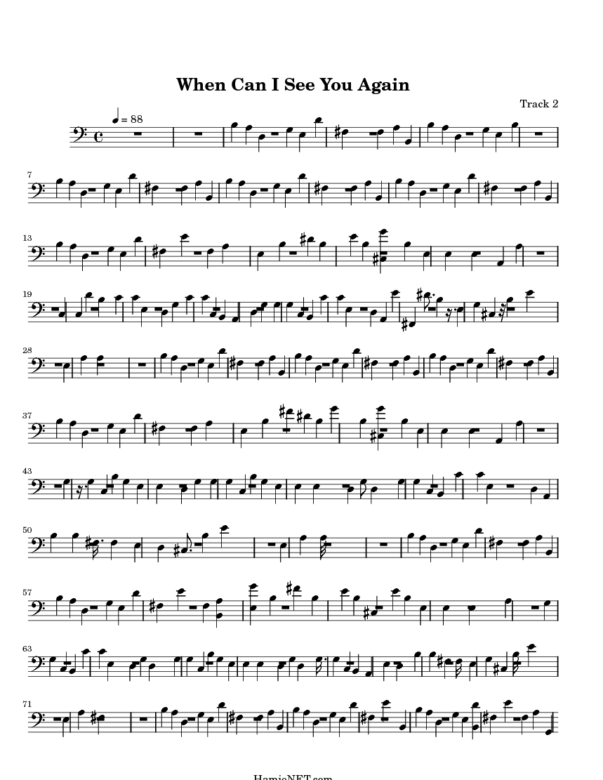when can i see you again sheet music when can i see you again when can i see you again sheet music