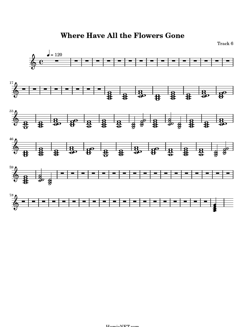 Where Have All the Flowers Gone Sheet Music Where Have All the