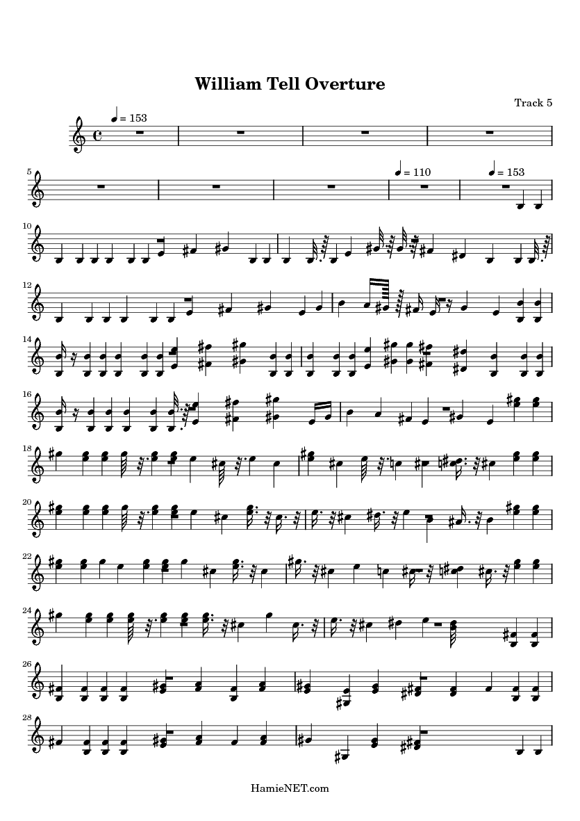 william tell overture sheet music william tell overture score william tell sheet music