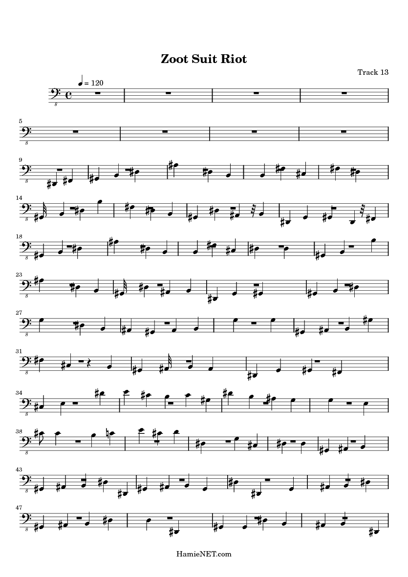 zoot suit riot sheet music zoot suit riot score hamienet com seminole wind violin sheet music